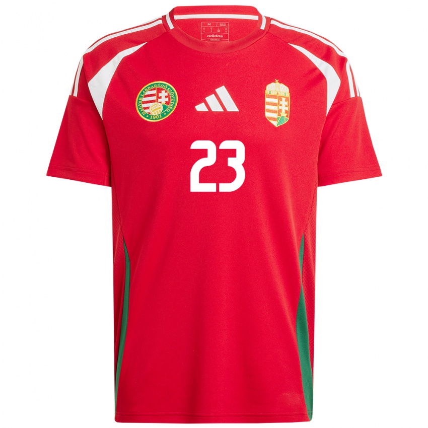 Damen Ungarn Tamás Szűcs #23 Rot Heimtrikot Trikot 24-26 T-Shirt Schweiz