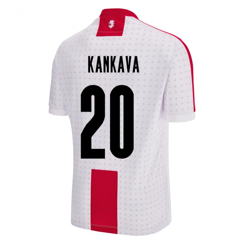 Damen Georgien Jaba Kankava #20 Weiß Heimtrikot Trikot 24-26 T-Shirt Schweiz