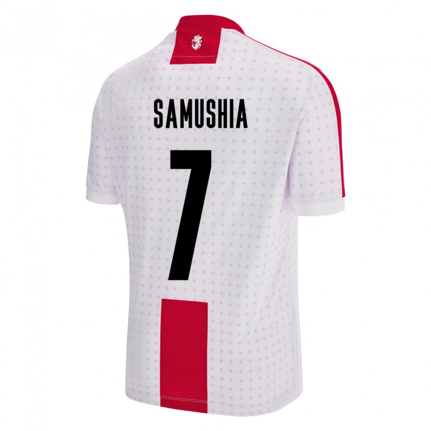 Damen Georgien Saba Samushia #7 Weiß Heimtrikot Trikot 24-26 T-Shirt Schweiz