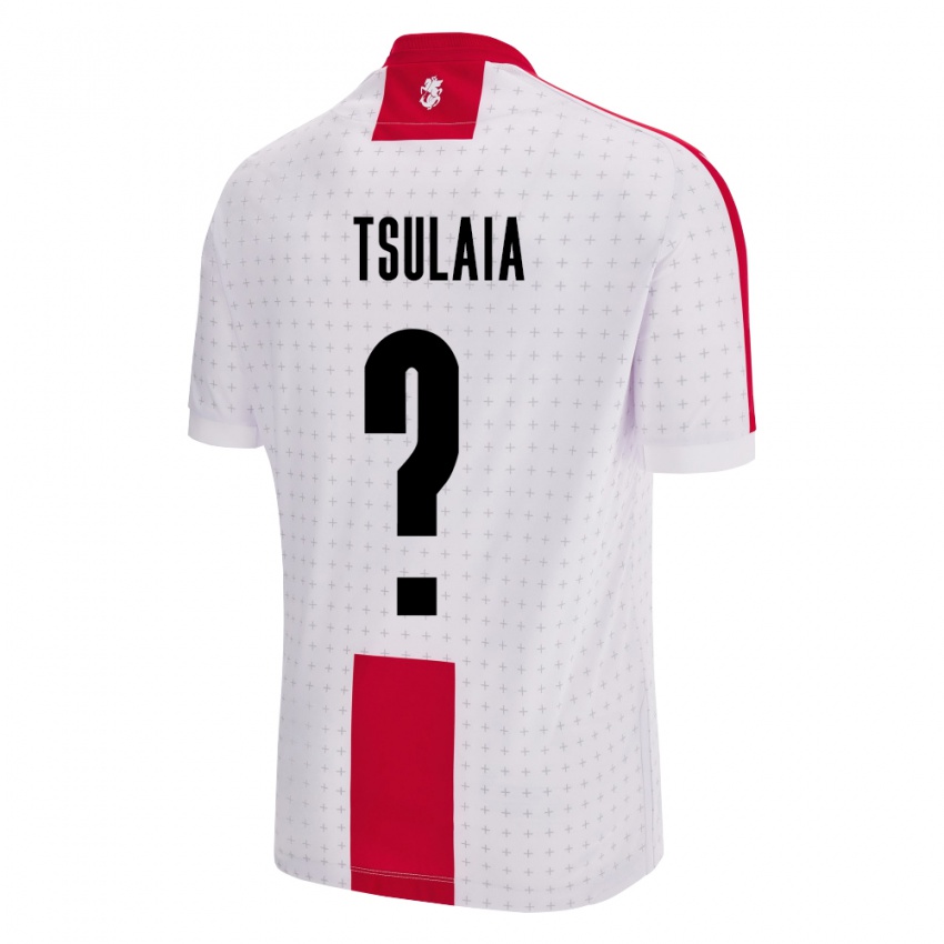 Damen Georgien Luka Tsulaia #0 Weiß Heimtrikot Trikot 24-26 T-Shirt Schweiz