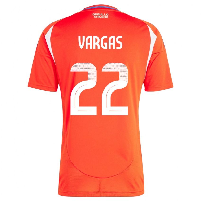 Damen Chile Diego Vargas #22 Rot Heimtrikot Trikot 24-26 T-Shirt Schweiz