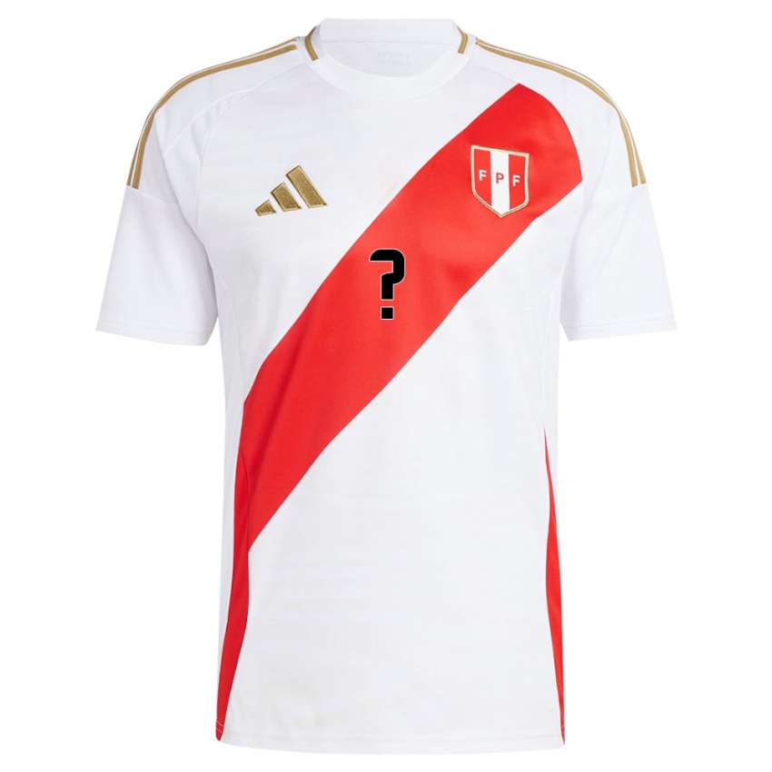 Damen Peru Ihren Namen #0 Weiß Heimtrikot Trikot 24-26 T-Shirt Schweiz