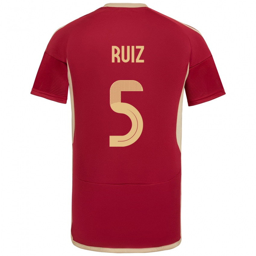 Damen Venezuela Emerson Ruíz #5 Burgund Heimtrikot Trikot 24-26 T-Shirt Schweiz