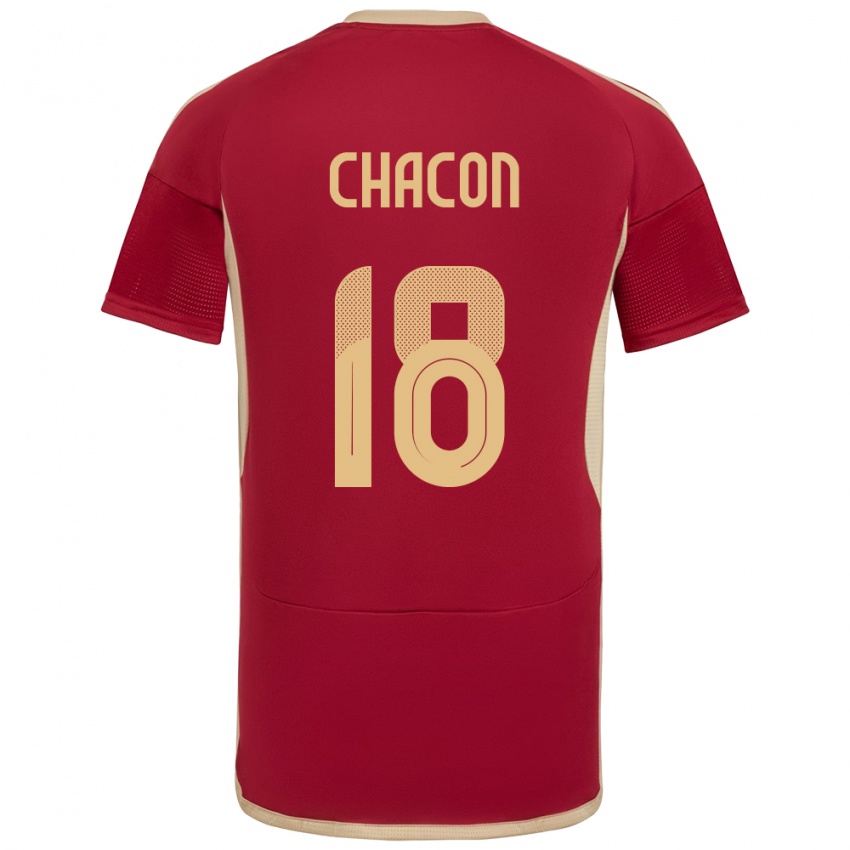 Damen Venezuela Yerson Chacón #18 Burgund Heimtrikot Trikot 24-26 T-Shirt Schweiz