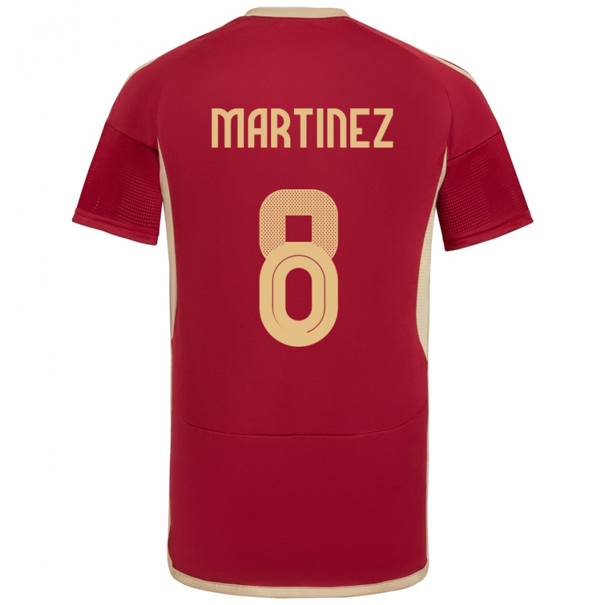 Damen Venezuela Bárbara Martínez #8 Burgund Heimtrikot Trikot 24-26 T-Shirt Schweiz