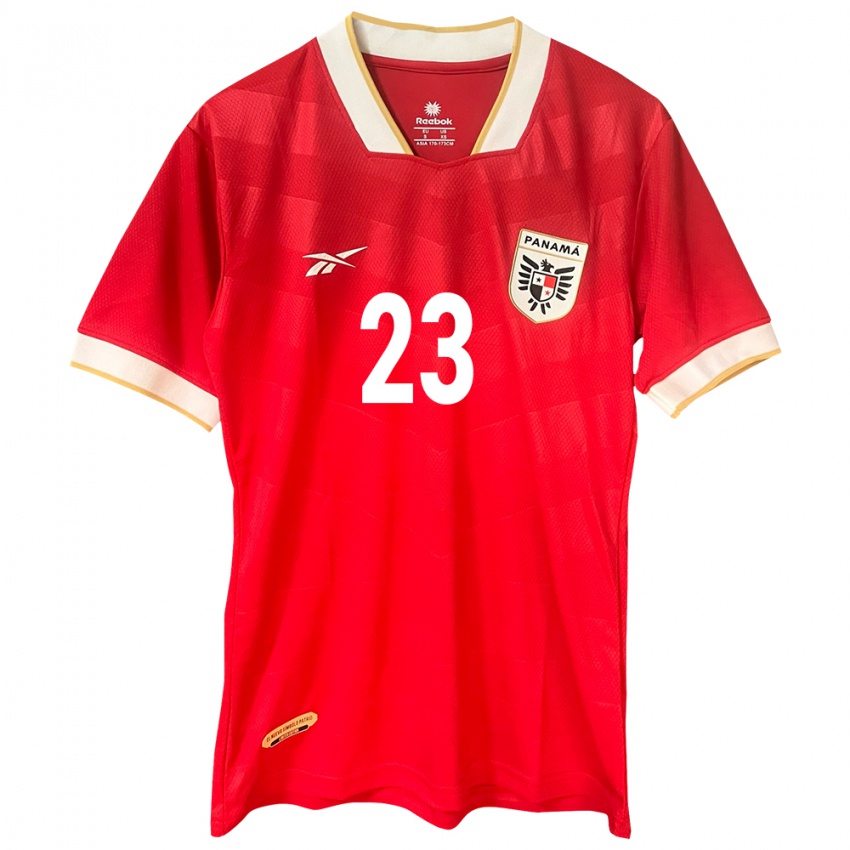 Damen Panama Yerenis De León #23 Rot Heimtrikot Trikot 24-26 T-Shirt Schweiz
