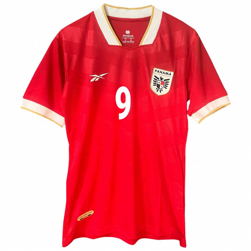 Damen Panama Frederick Krug #9 Rot Heimtrikot Trikot 24-26 T-Shirt Schweiz