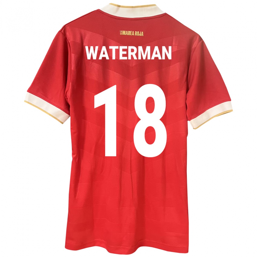 Damen Panama Cecilio Waterman #18 Rot Heimtrikot Trikot 24-26 T-Shirt Schweiz