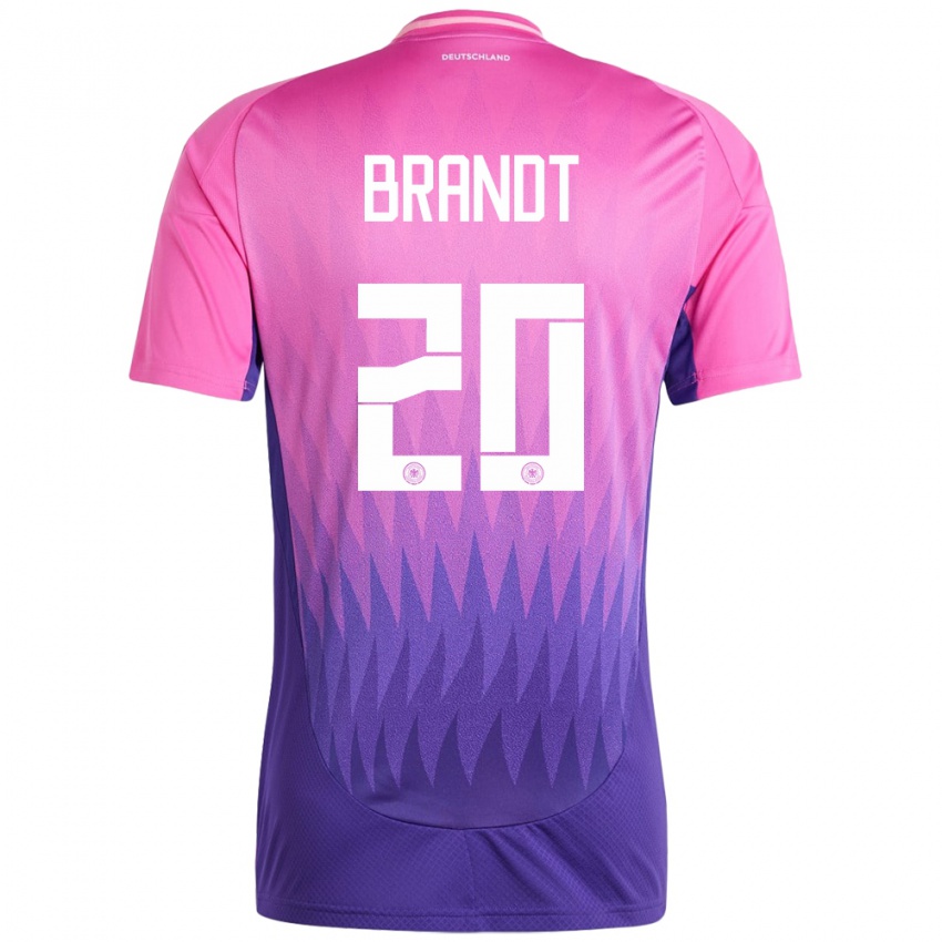 Femme Maillot Allemagne Julian Brandt #20 Rose-Mauve Tenues Extérieur 24-26 T-Shirt Suisse