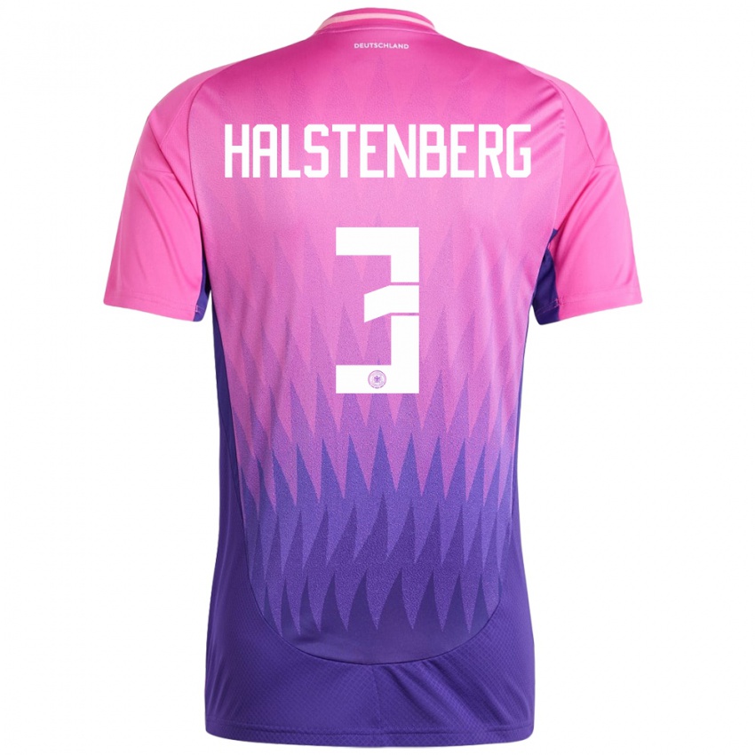 Femme Maillot Allemagne Marcel Halstenberg #3 Rose-Mauve Tenues Extérieur 24-26 T-Shirt Suisse