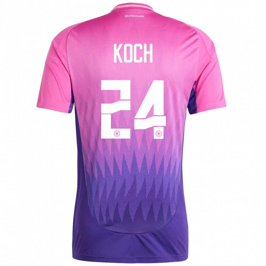 Femme Maillot Allemagne Robin Koch #24 Rose-Mauve Tenues Extérieur 24-26 T-Shirt Suisse