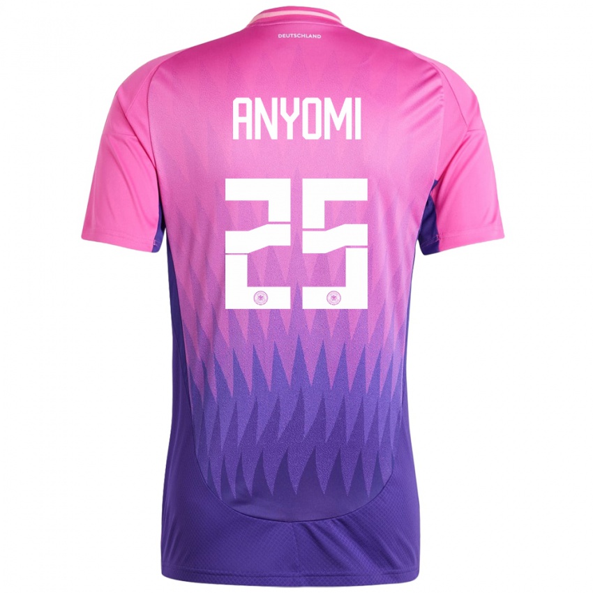 Femme Maillot Allemagne Nicole Anyomi #25 Rose-Mauve Tenues Extérieur 24-26 T-Shirt Suisse