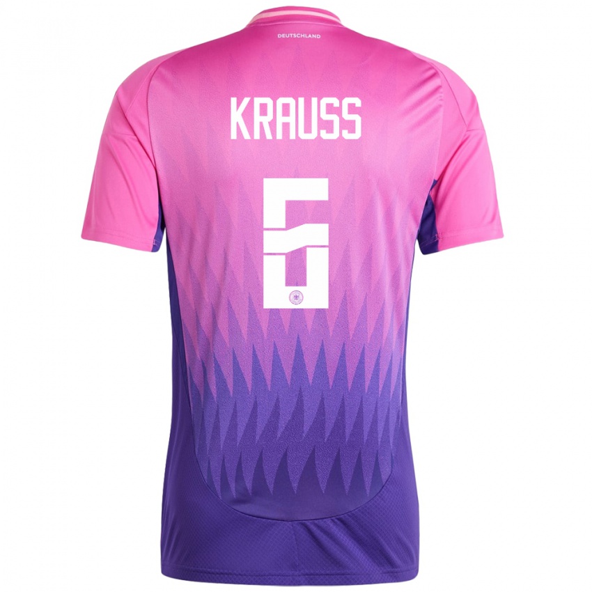 Femme Maillot Allemagne Tom Kraub #6 Rose-Mauve Tenues Extérieur 24-26 T-Shirt Suisse