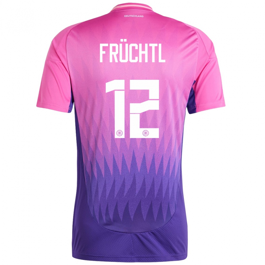 Damen Deutschland Christian Fruchtl #12 Pink Lila Auswärtstrikot Trikot 24-26 T-Shirt Schweiz