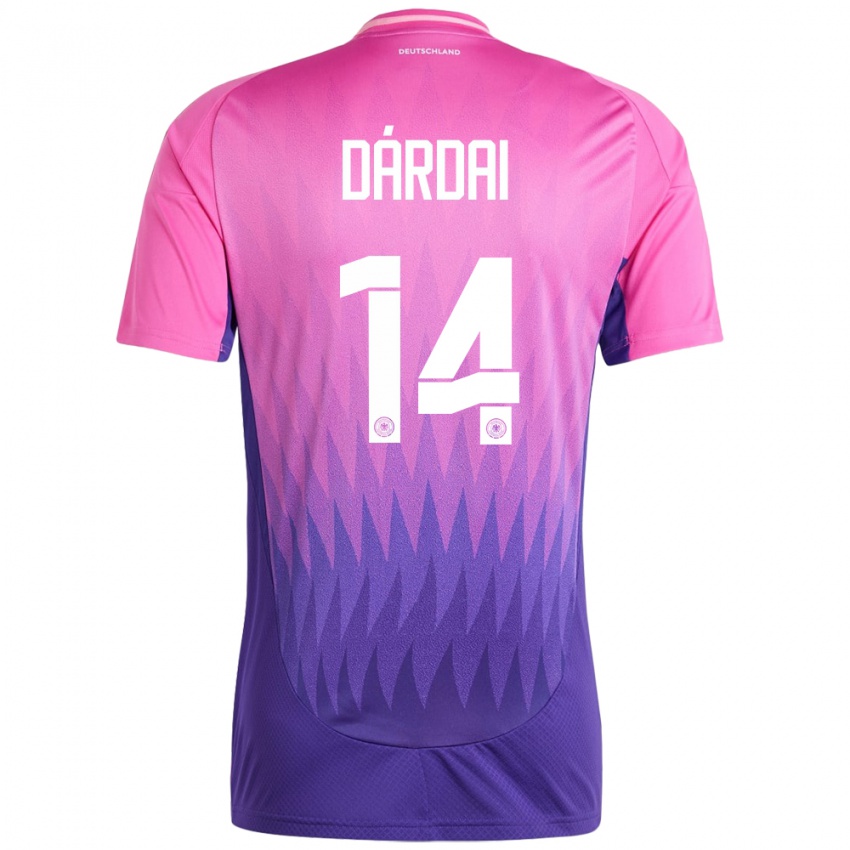 Femme Maillot Allemagne Marton Dardai #14 Rose-Mauve Tenues Extérieur 24-26 T-Shirt Suisse