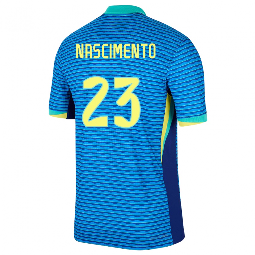 Damen Brasilien Matheus Nascimento #23 Blau Auswärtstrikot Trikot 24-26 T-Shirt Schweiz