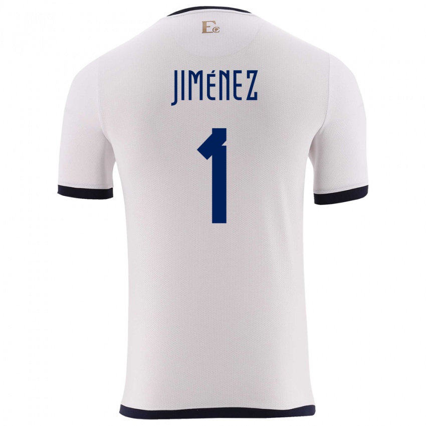 Damen Ecuador Tony Jimenez #1 Weiß Auswärtstrikot Trikot 24-26 T-Shirt Schweiz