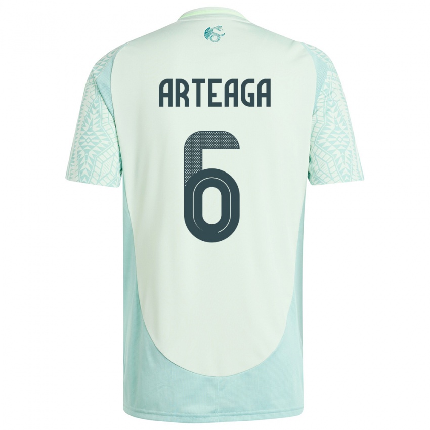Damen Mexiko Gerardo Arteaga #6 Leinengrün Auswärtstrikot Trikot 24-26 T-Shirt Schweiz