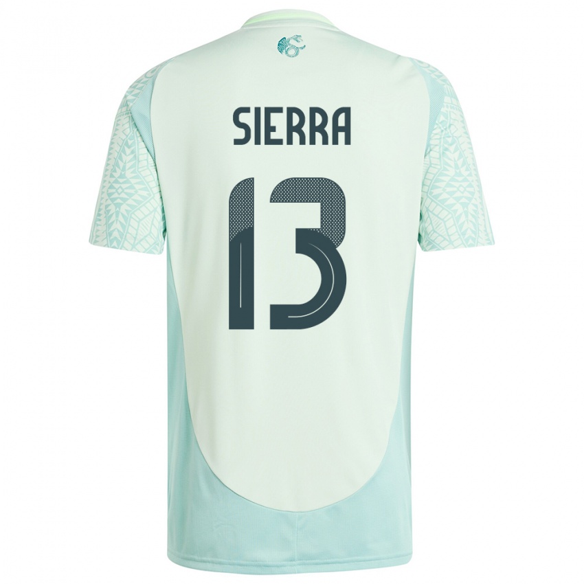 Damen Mexiko Bianca Sierra #13 Leinengrün Auswärtstrikot Trikot 24-26 T-Shirt Schweiz