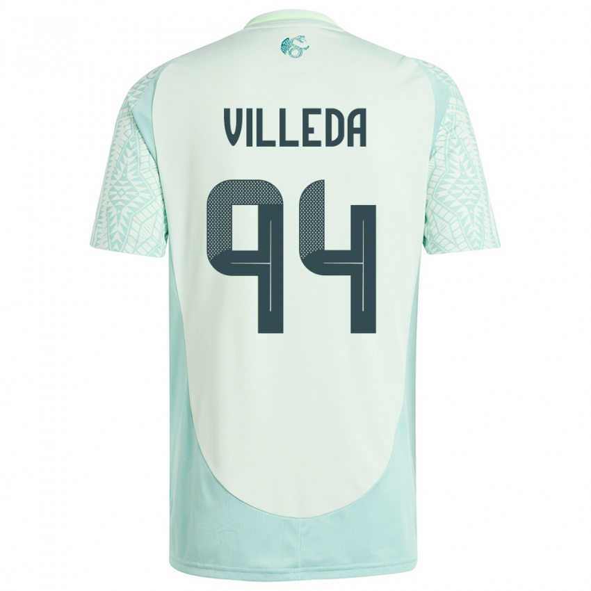 Damen Mexiko Melany Villeda #94 Leinengrün Auswärtstrikot Trikot 24-26 T-Shirt Schweiz