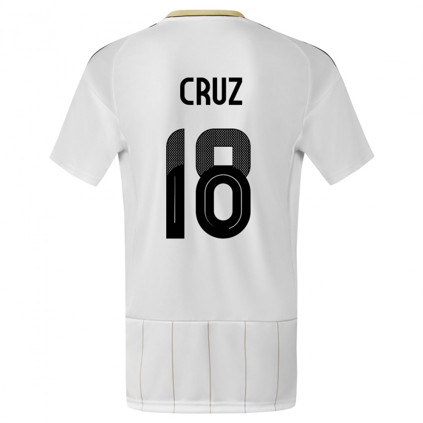 Damen Costa Rica Aaron Cruz #18 Weiß Auswärtstrikot Trikot 24-26 T-Shirt Schweiz