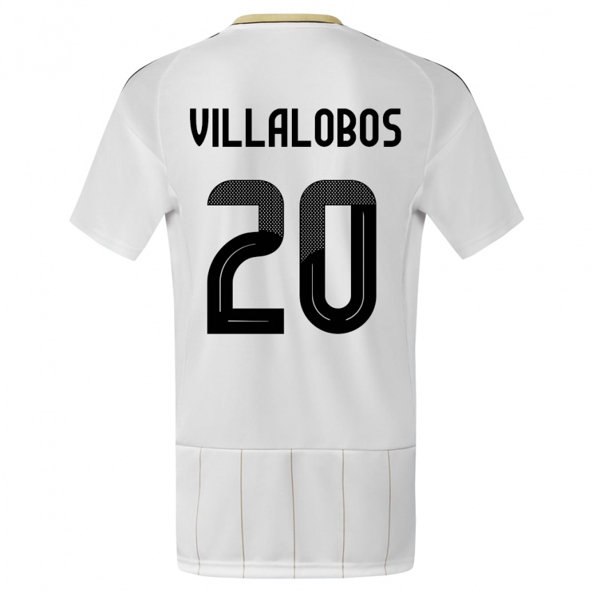 Damen Costa Rica Fabiola Villalobos #20 Weiß Auswärtstrikot Trikot 24-26 T-Shirt Schweiz