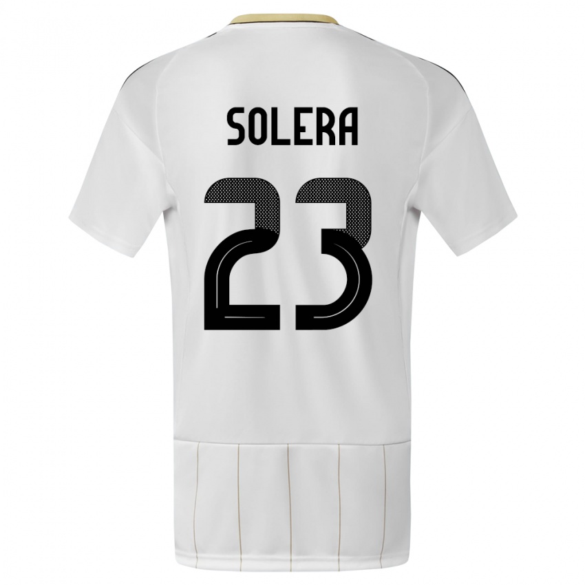 Damen Costa Rica Daniela Solera #23 Weiß Auswärtstrikot Trikot 24-26 T-Shirt Schweiz