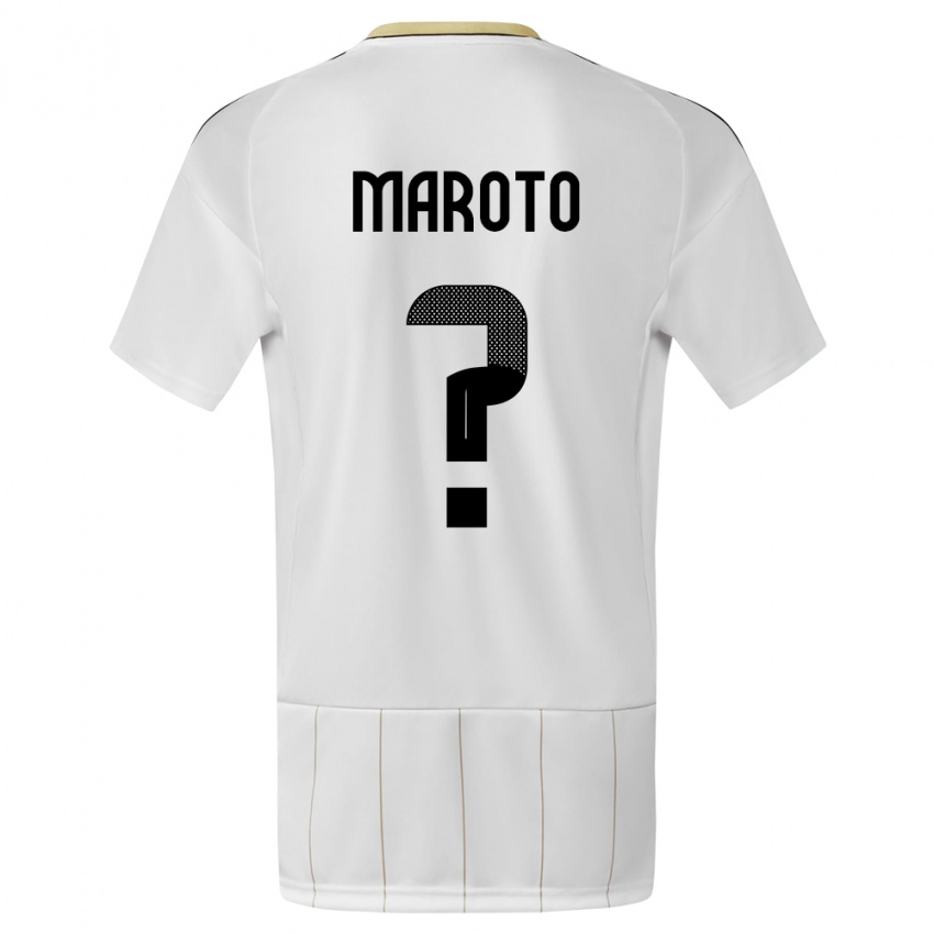 Damen Costa Rica Victor Maroto #0 Weiß Auswärtstrikot Trikot 24-26 T-Shirt Schweiz