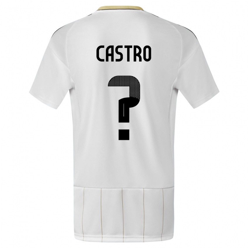 Damen Costa Rica Mathias Castro #0 Weiß Auswärtstrikot Trikot 24-26 T-Shirt Schweiz