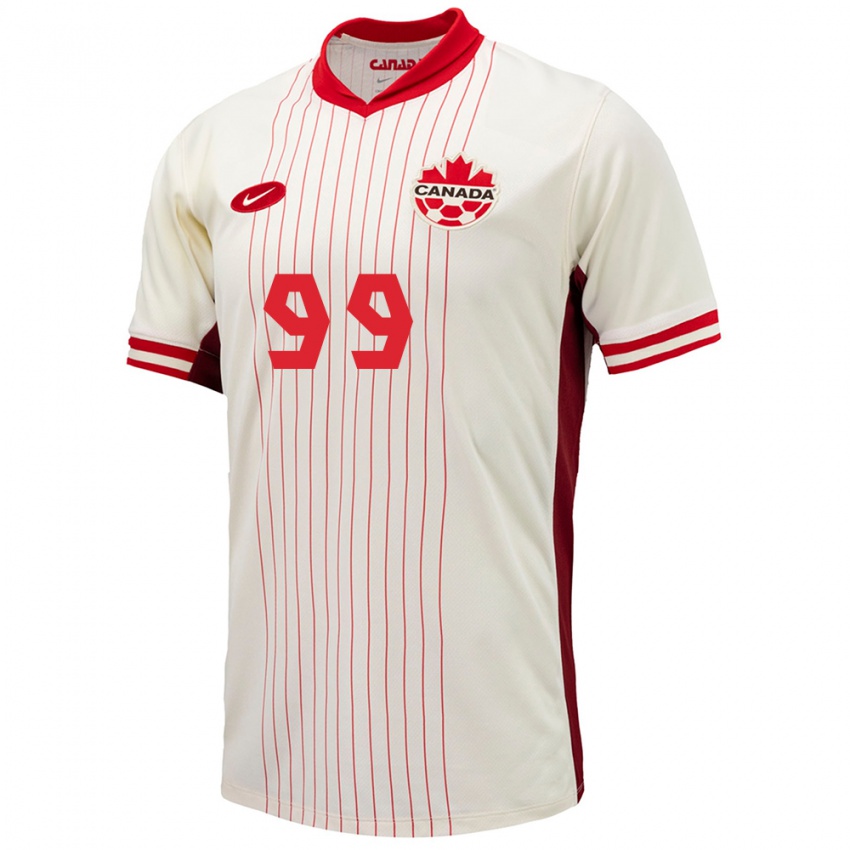 Femme Maillot Canada Jeneva Hernandez Gray #99 Blanc Tenues Extérieur 24-26 T-Shirt Suisse