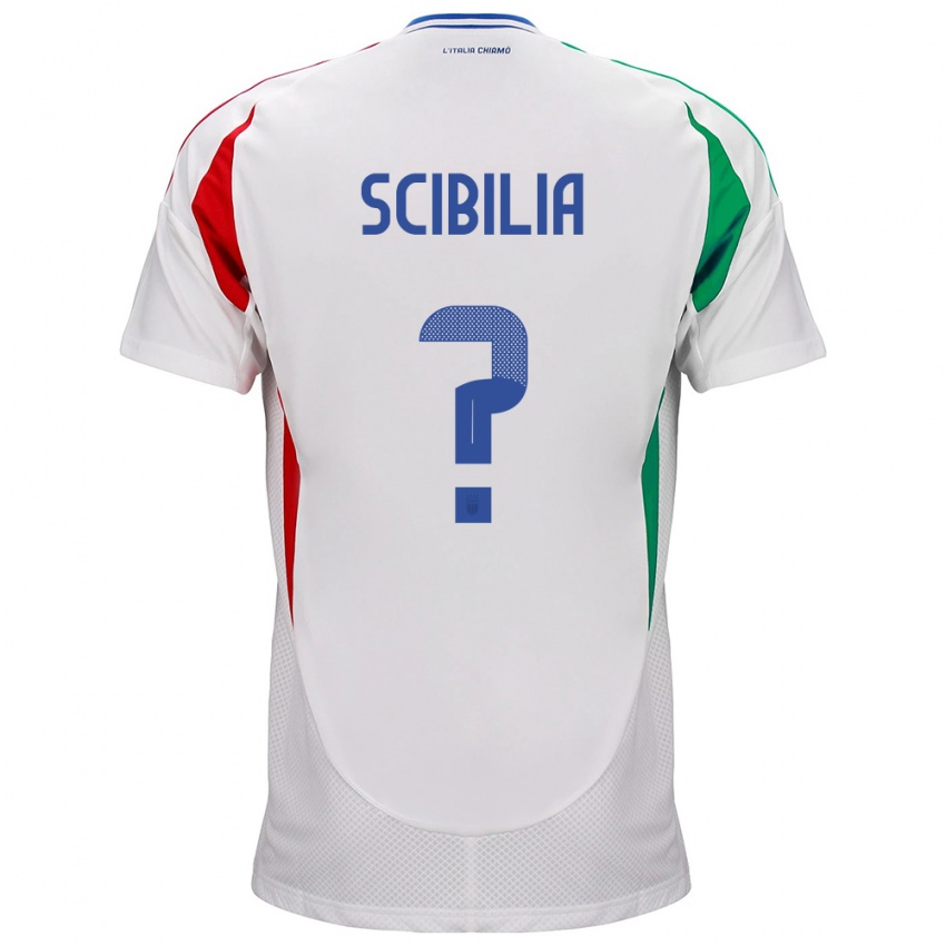 Damen Italien Dylan Scibilia #0 Weiß Auswärtstrikot Trikot 24-26 T-Shirt Schweiz