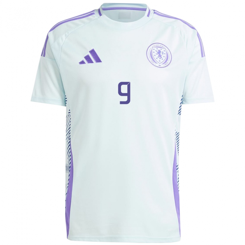 Damen Schottland Amy Gallacher #9 Helles Mintblau Auswärtstrikot Trikot 24-26 T-Shirt Schweiz