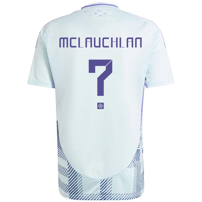 Damen Schottland Rachel Mclauchlan #0 Helles Mintblau Auswärtstrikot Trikot 24-26 T-Shirt Schweiz