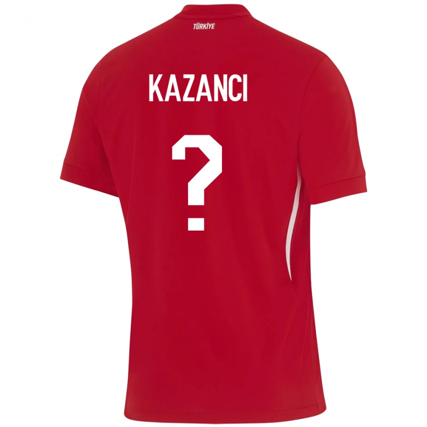 Damen Türkei Şant Kazancı #0 Rot Auswärtstrikot Trikot 24-26 T-Shirt Schweiz