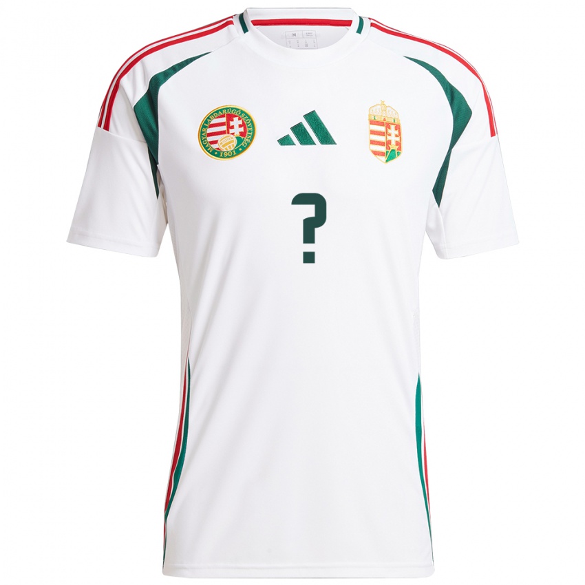 Damen Ungarn Márk Gyetván #0 Weiß Auswärtstrikot Trikot 24-26 T-Shirt Schweiz