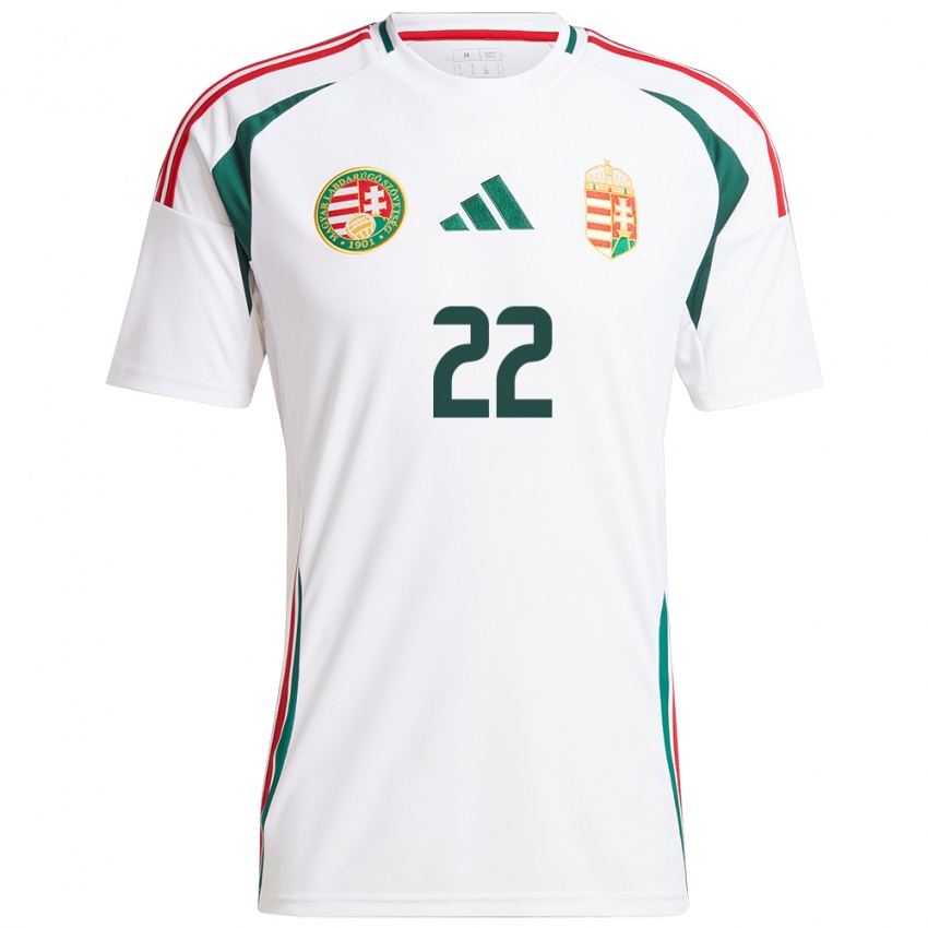 Damen Ungarn Balázs Tóth #22 Weiß Auswärtstrikot Trikot 24-26 T-Shirt Schweiz