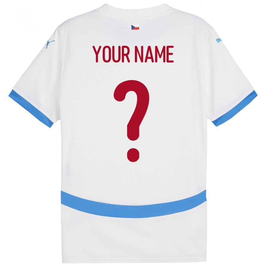 Damen Tschechien Ihren Namen #0 Weiß Auswärtstrikot Trikot 24-26 T-Shirt Schweiz
