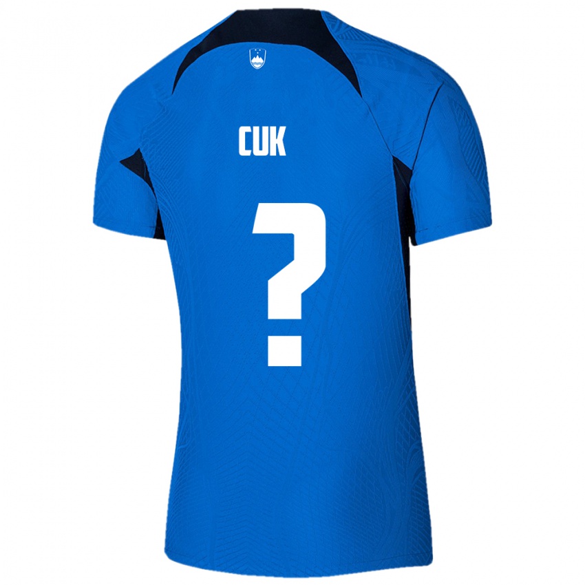 Damen Slowenien Tine Cuk #0 Blau Auswärtstrikot Trikot 24-26 T-Shirt Schweiz