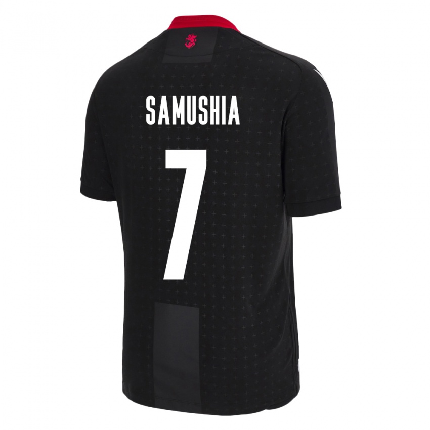 Damen Georgien Saba Samushia #7 Schwarz Auswärtstrikot Trikot 24-26 T-Shirt Schweiz