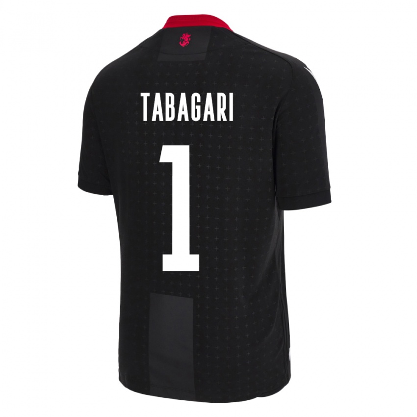 Damen Georgien Eka Tabagari #1 Schwarz Auswärtstrikot Trikot 24-26 T-Shirt Schweiz