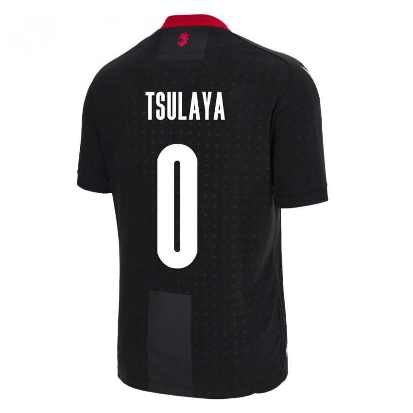 Damen Georgien Ana Tsulaya #0 Schwarz Auswärtstrikot Trikot 24-26 T-Shirt Schweiz