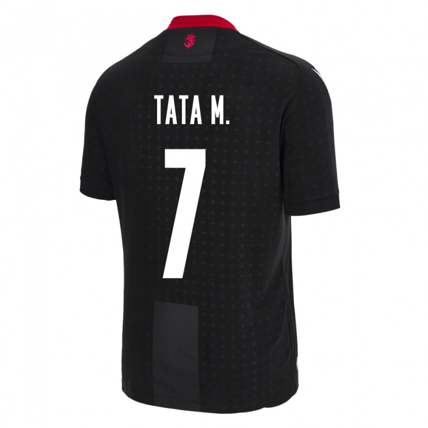 Damen Georgien Tata Matveeva #7 Schwarz Auswärtstrikot Trikot 24-26 T-Shirt Schweiz