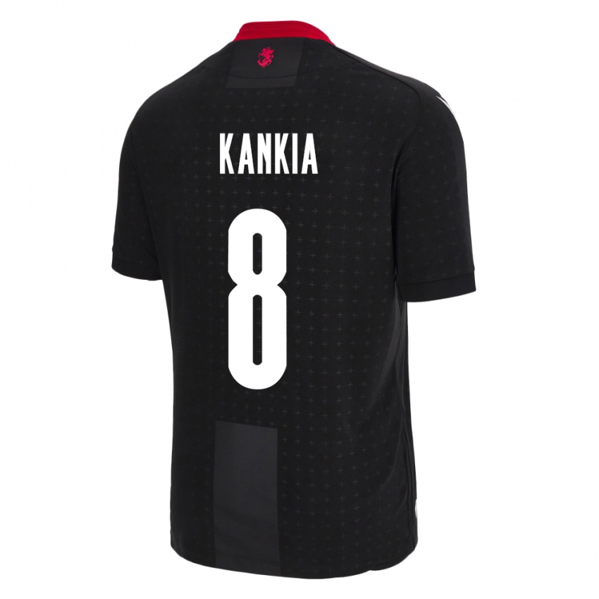 Damen Georgien Lizzie Kankia #8 Schwarz Auswärtstrikot Trikot 24-26 T-Shirt Schweiz