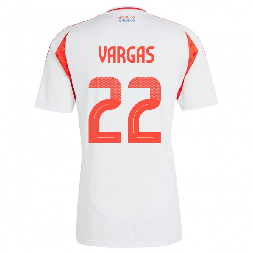 Damen Chile Diego Vargas #22 Weiß Auswärtstrikot Trikot 24-26 T-Shirt Schweiz