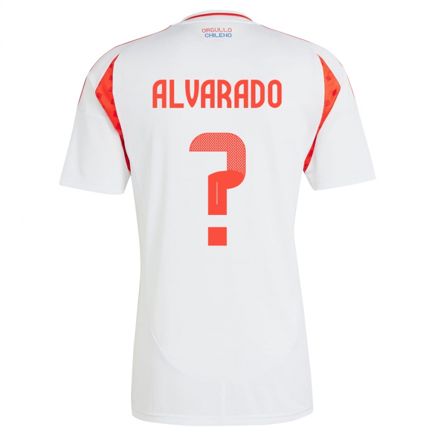 Damen Chile José Alvarado #0 Weiß Auswärtstrikot Trikot 24-26 T-Shirt Schweiz