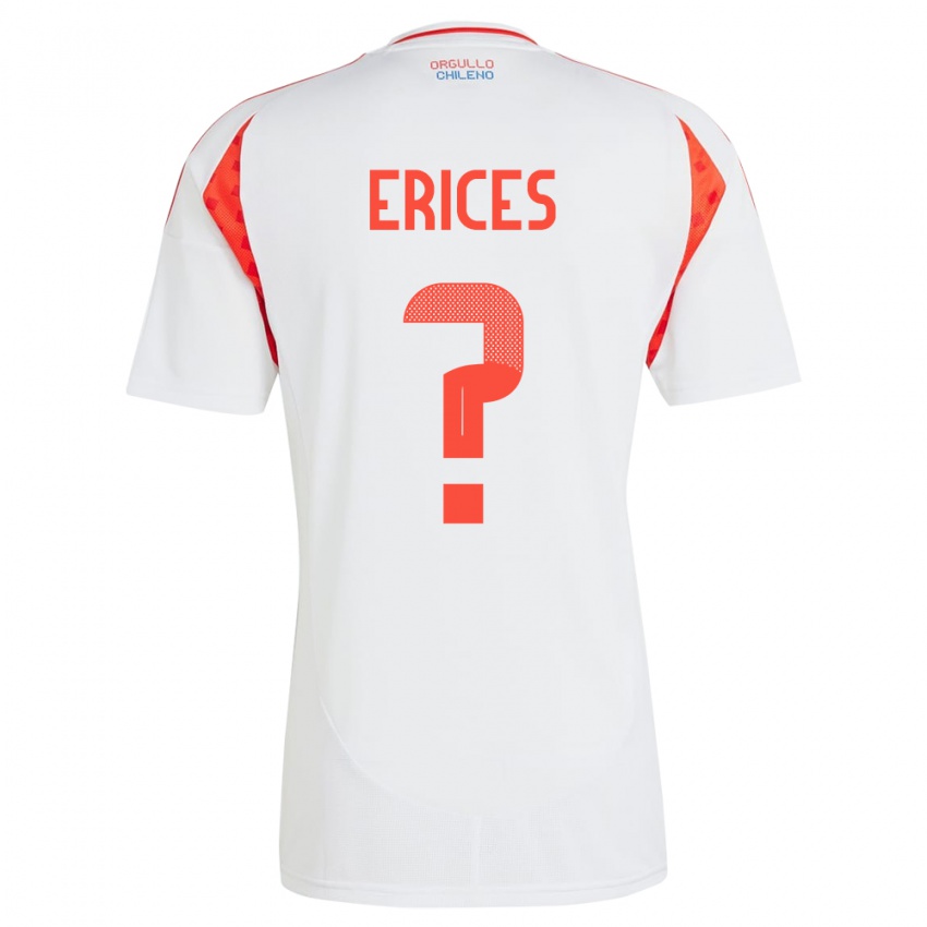 Damen Chile Felipe Erices #0 Weiß Auswärtstrikot Trikot 24-26 T-Shirt Schweiz