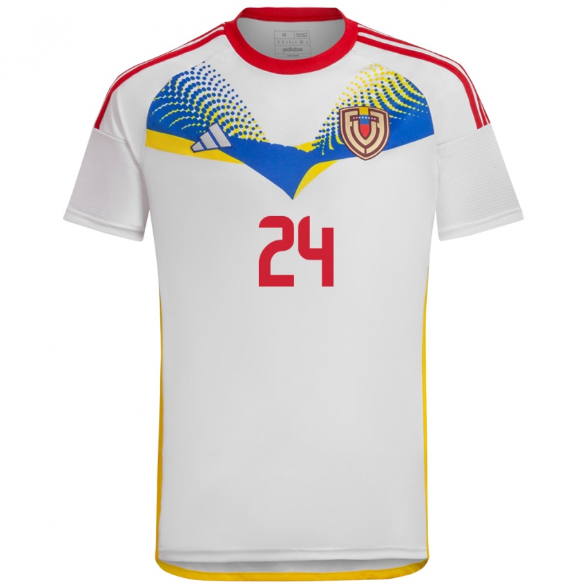 Damen Venezuela Kervin Andrade #24 Weiß Auswärtstrikot Trikot 24-26 T-Shirt Schweiz