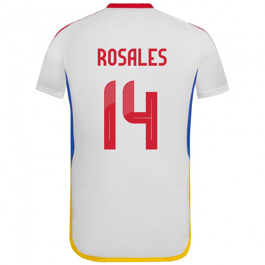 Damen Venezuela Roberto Rosales #14 Weiß Auswärtstrikot Trikot 24-26 T-Shirt Schweiz