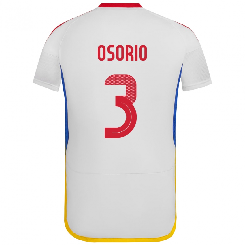 Damen Venezuela Yordan Osorio #3 Weiß Auswärtstrikot Trikot 24-26 T-Shirt Schweiz