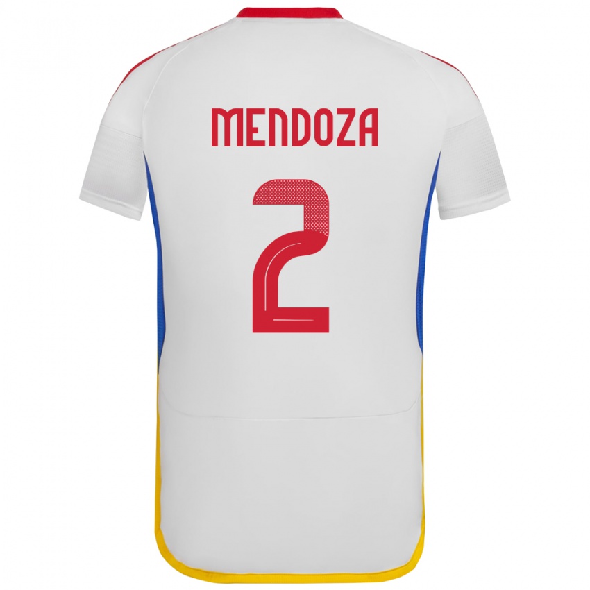 Damen Venezuela Rafanny Mendoza #2 Weiß Auswärtstrikot Trikot 24-26 T-Shirt Schweiz